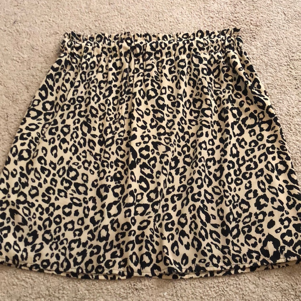 Cheetah print skirt